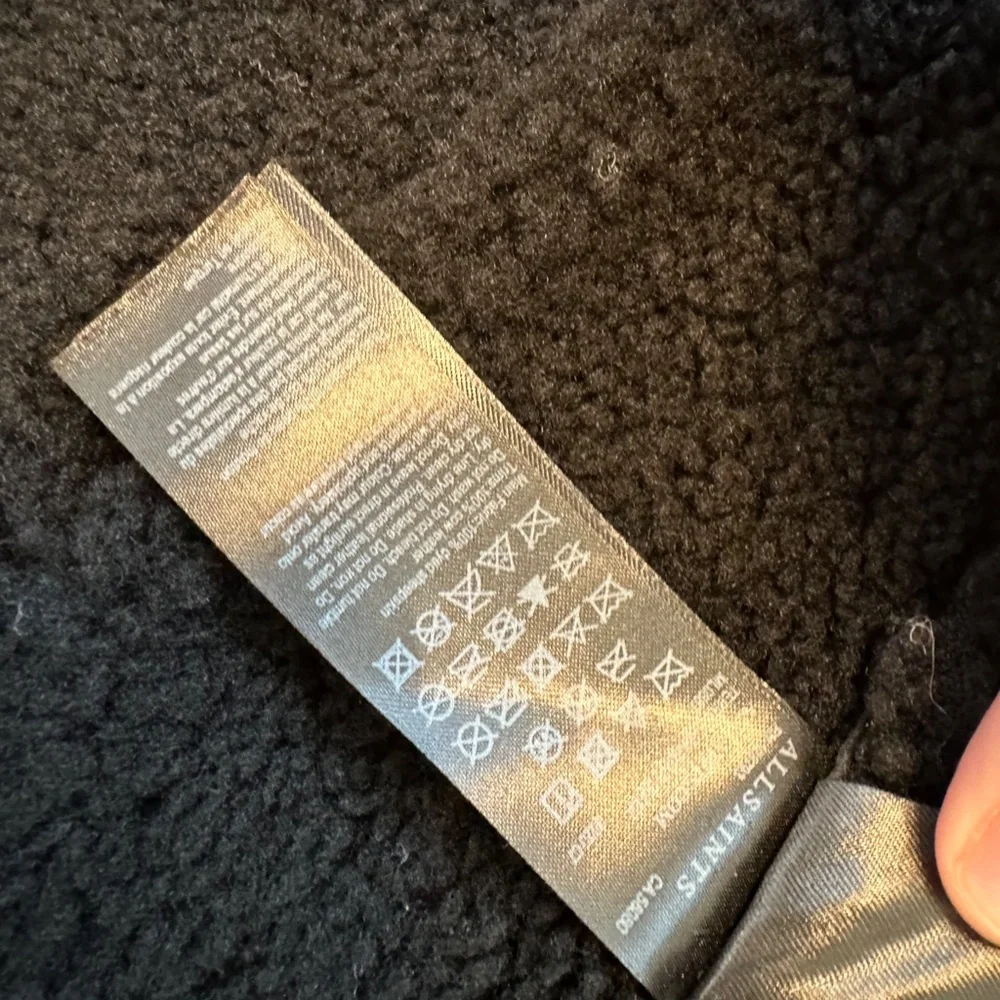 ALL SAINTS Shearling/Sheepskin Coat - Picture 5 of 10